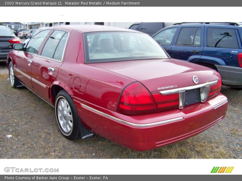 Matador Red Metallic / Medium Parchment 2003 Mercury Grand Marquis LS