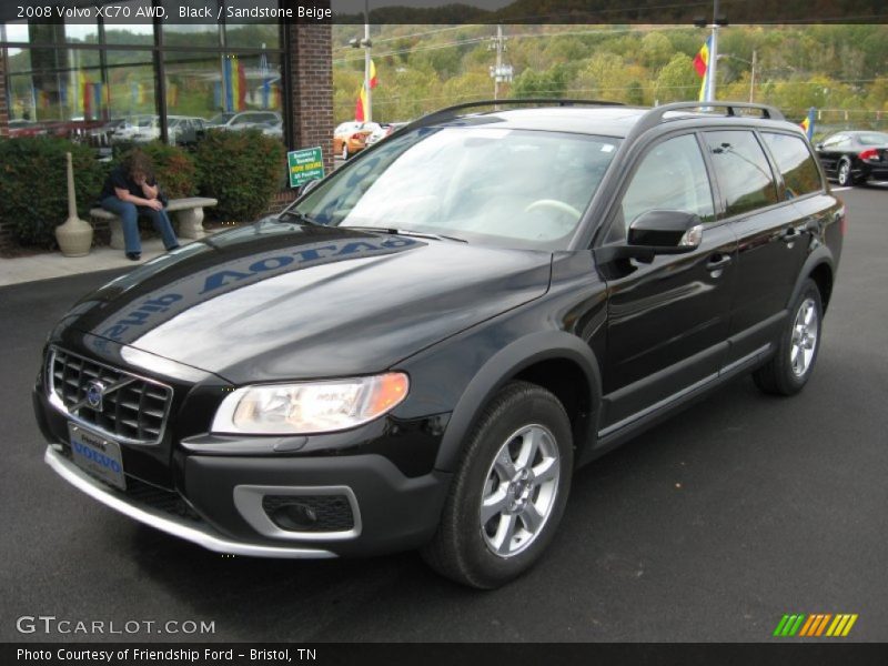 Black / Sandstone Beige 2008 Volvo XC70 AWD