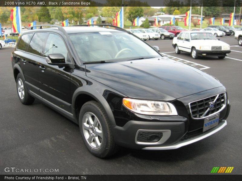 Black / Sandstone Beige 2008 Volvo XC70 AWD