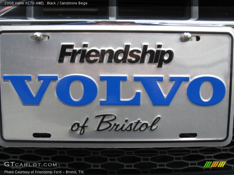 Black / Sandstone Beige 2008 Volvo XC70 AWD