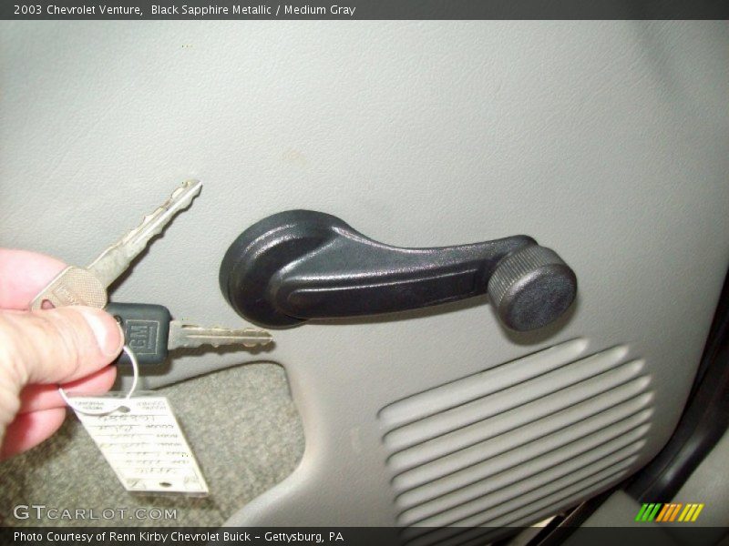 Black Sapphire Metallic / Medium Gray 2003 Chevrolet Venture