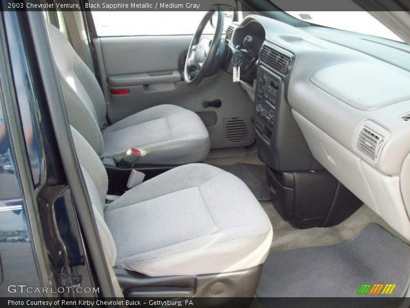 Black Sapphire Metallic / Medium Gray 2003 Chevrolet Venture