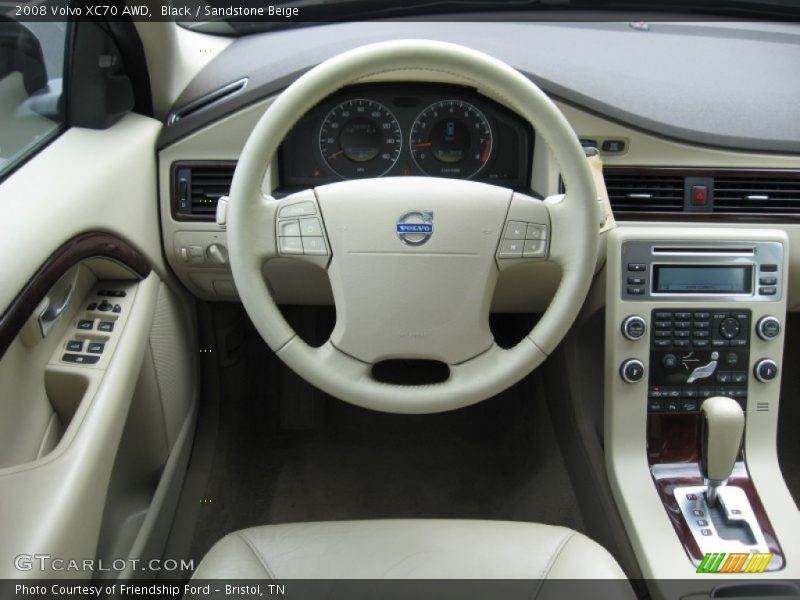 Black / Sandstone Beige 2008 Volvo XC70 AWD