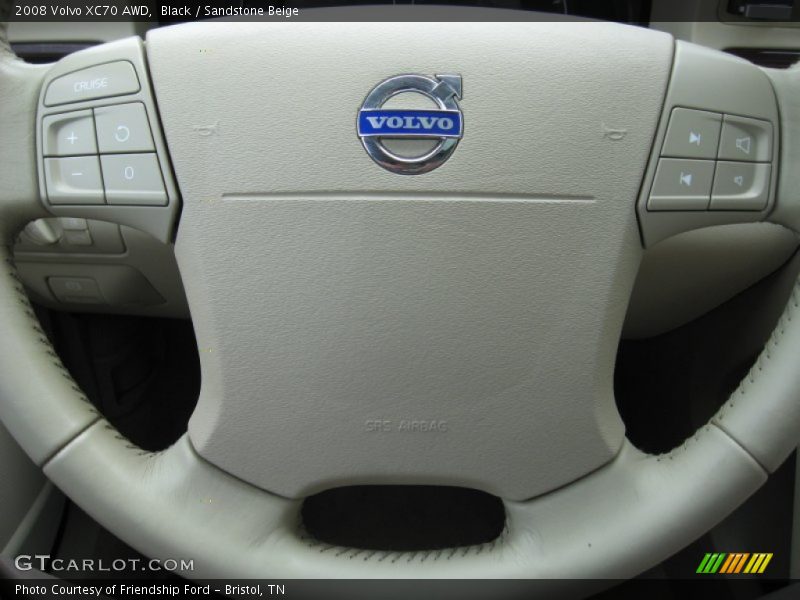 Black / Sandstone Beige 2008 Volvo XC70 AWD