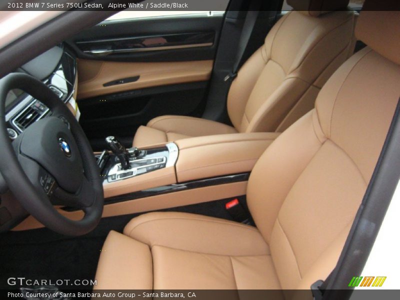  2012 7 Series 750Li Sedan Saddle/Black Interior