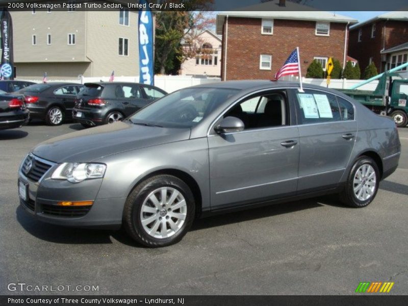 United Gray / Black 2008 Volkswagen Passat Turbo Sedan