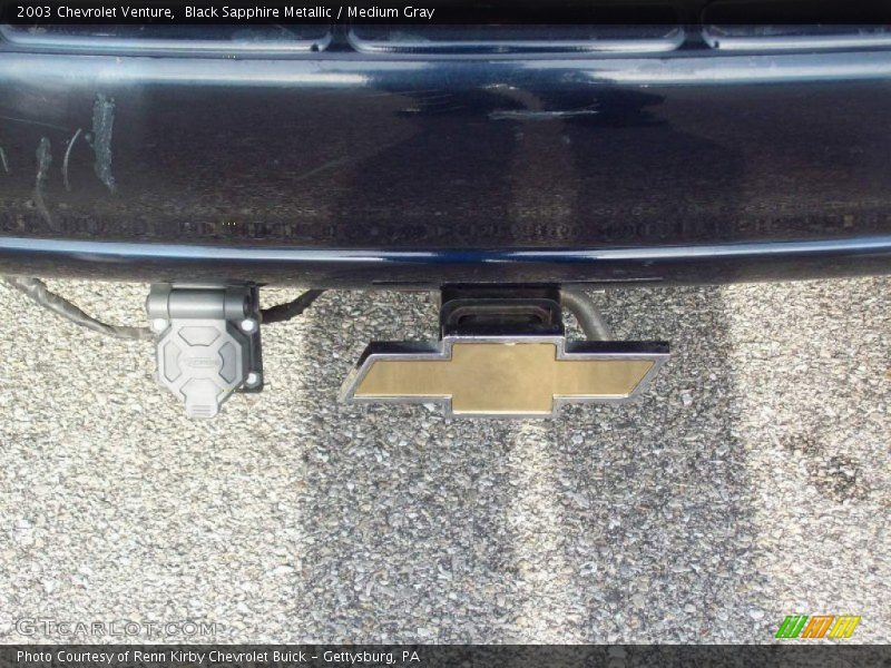 Black Sapphire Metallic / Medium Gray 2003 Chevrolet Venture
