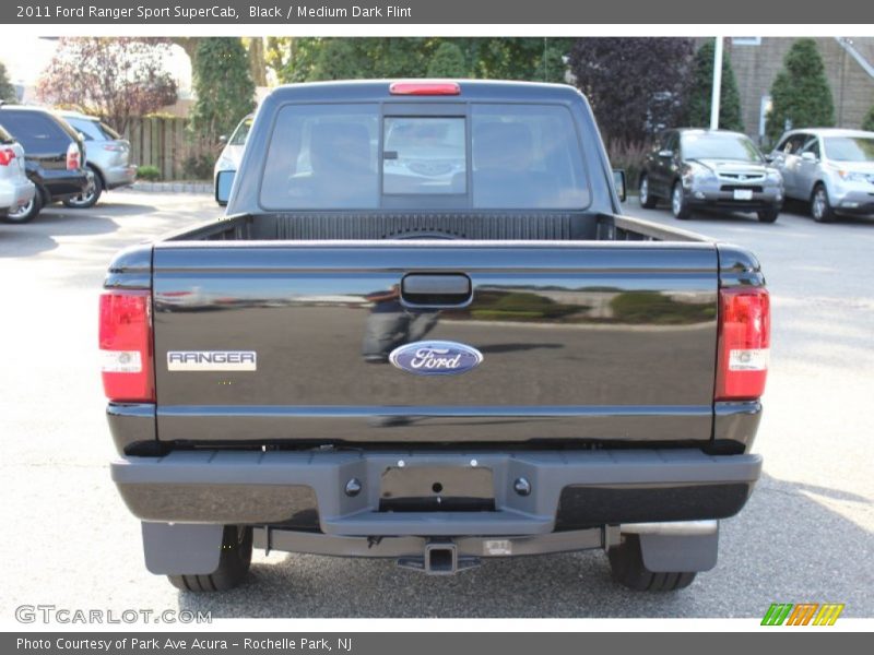 Black / Medium Dark Flint 2011 Ford Ranger Sport SuperCab