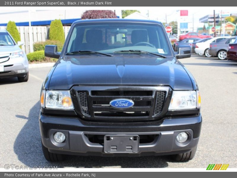 Black / Medium Dark Flint 2011 Ford Ranger Sport SuperCab