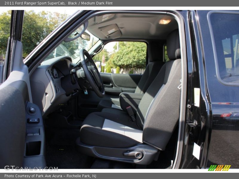 Black / Medium Dark Flint 2011 Ford Ranger Sport SuperCab