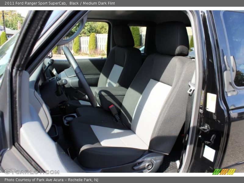 Black / Medium Dark Flint 2011 Ford Ranger Sport SuperCab