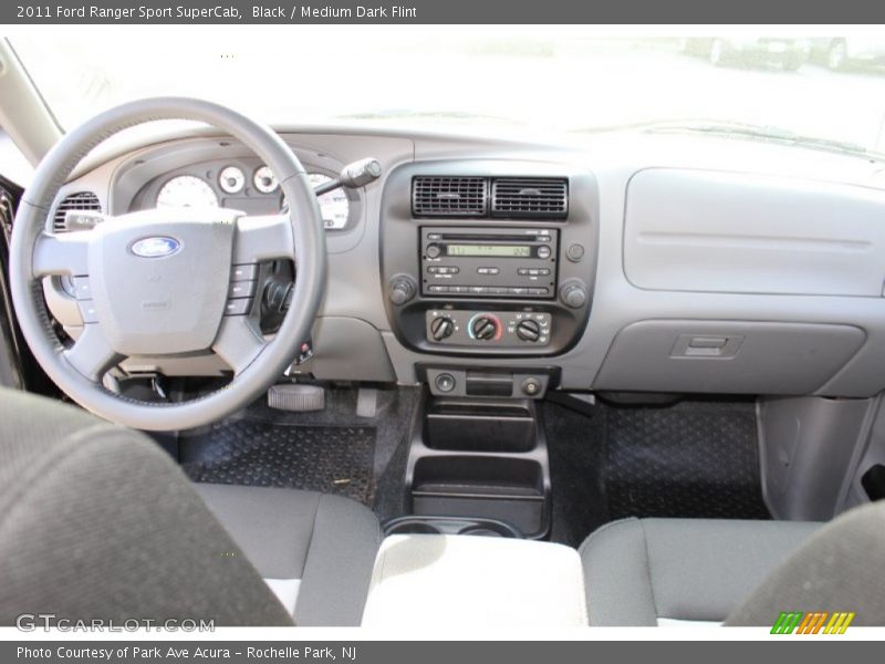 Black / Medium Dark Flint 2011 Ford Ranger Sport SuperCab