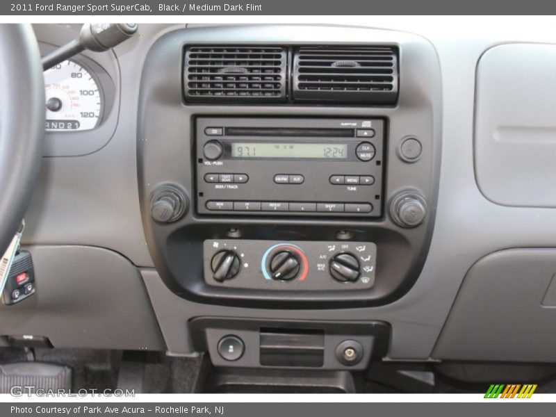 Black / Medium Dark Flint 2011 Ford Ranger Sport SuperCab