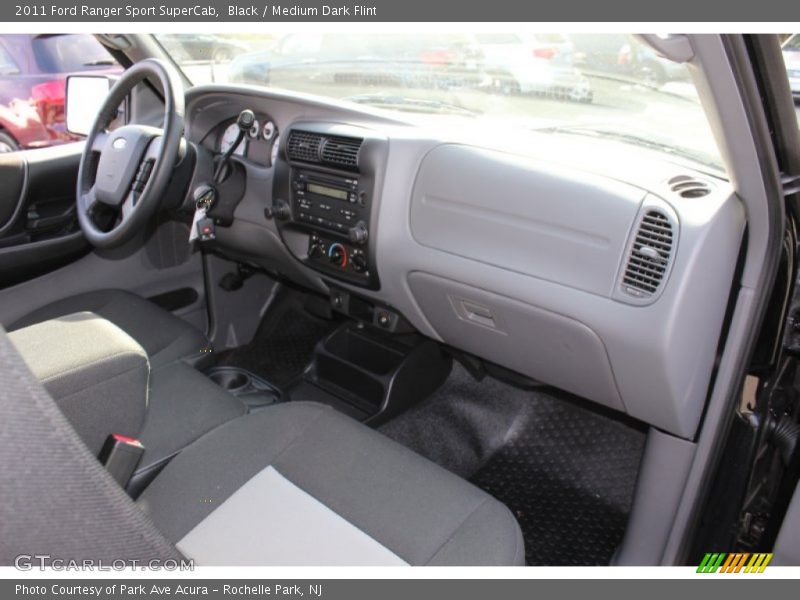 Black / Medium Dark Flint 2011 Ford Ranger Sport SuperCab