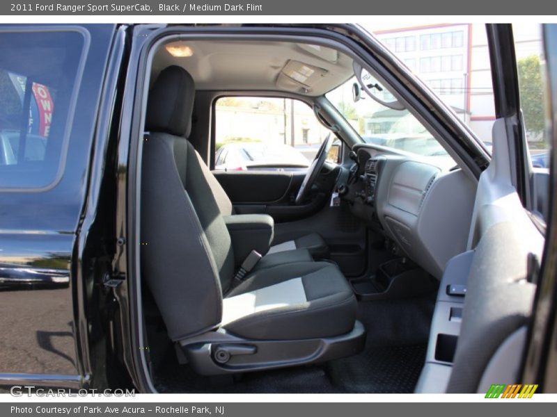 Black / Medium Dark Flint 2011 Ford Ranger Sport SuperCab