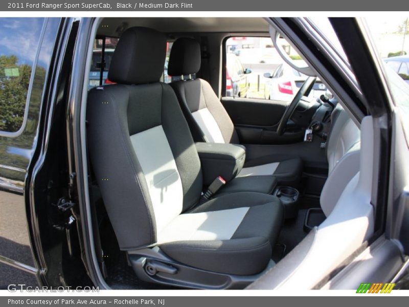 Black / Medium Dark Flint 2011 Ford Ranger Sport SuperCab