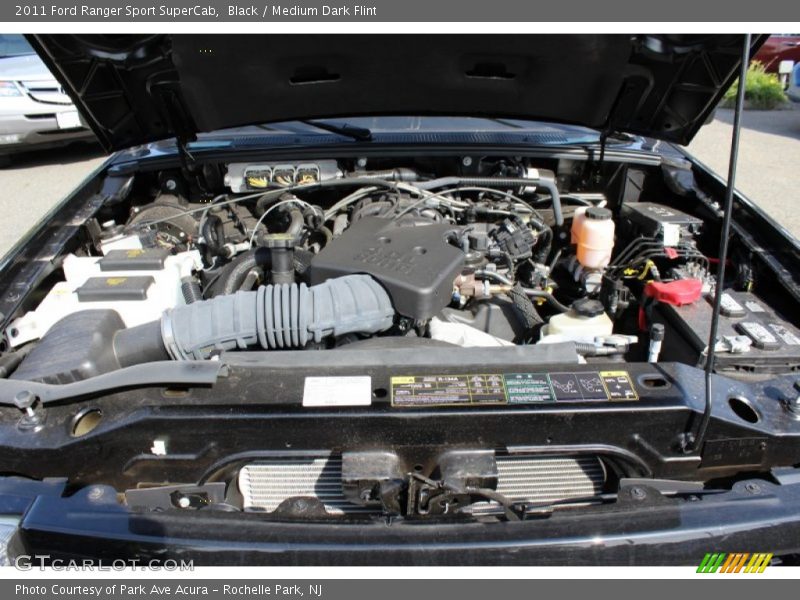 Black / Medium Dark Flint 2011 Ford Ranger Sport SuperCab
