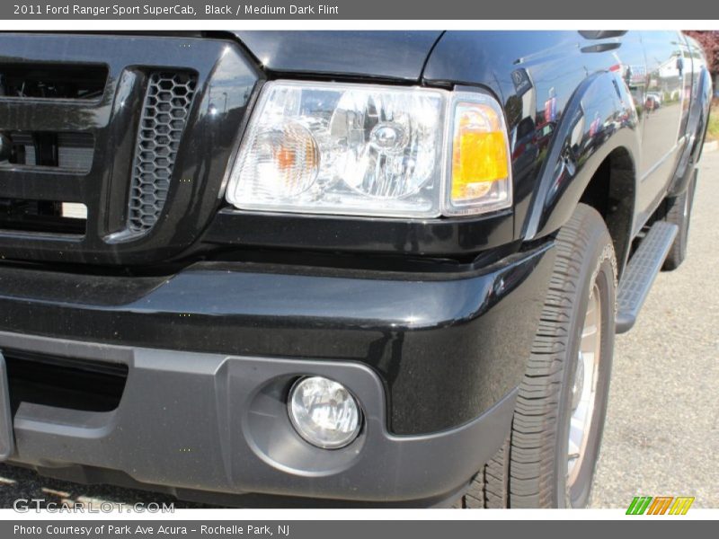 Black / Medium Dark Flint 2011 Ford Ranger Sport SuperCab