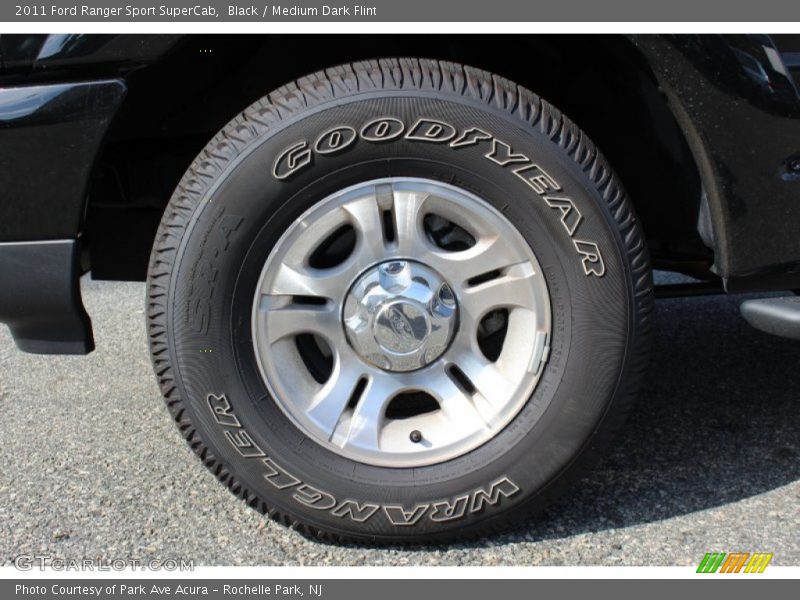 Black / Medium Dark Flint 2011 Ford Ranger Sport SuperCab