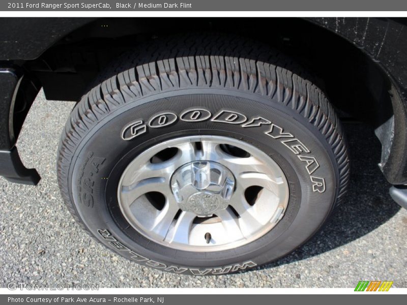 Black / Medium Dark Flint 2011 Ford Ranger Sport SuperCab