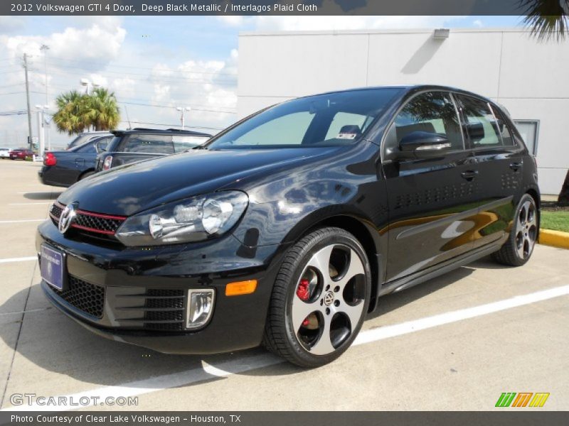 Deep Black Metallic / Interlagos Plaid Cloth 2012 Volkswagen GTI 4 Door
