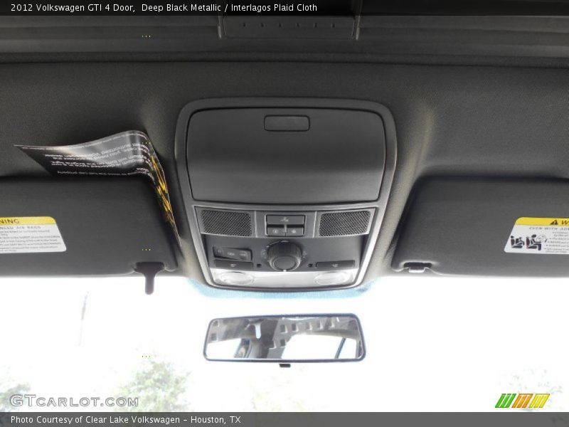 Deep Black Metallic / Interlagos Plaid Cloth 2012 Volkswagen GTI 4 Door