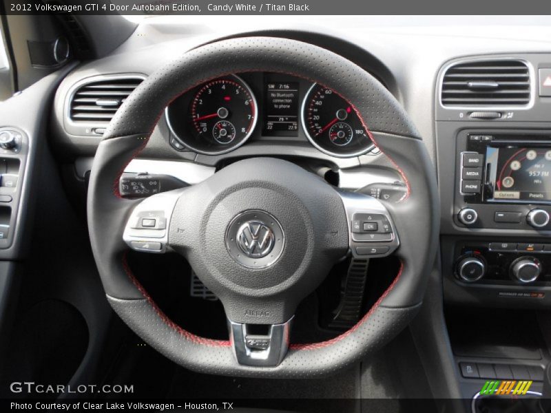  2012 GTI 4 Door Autobahn Edition Steering Wheel