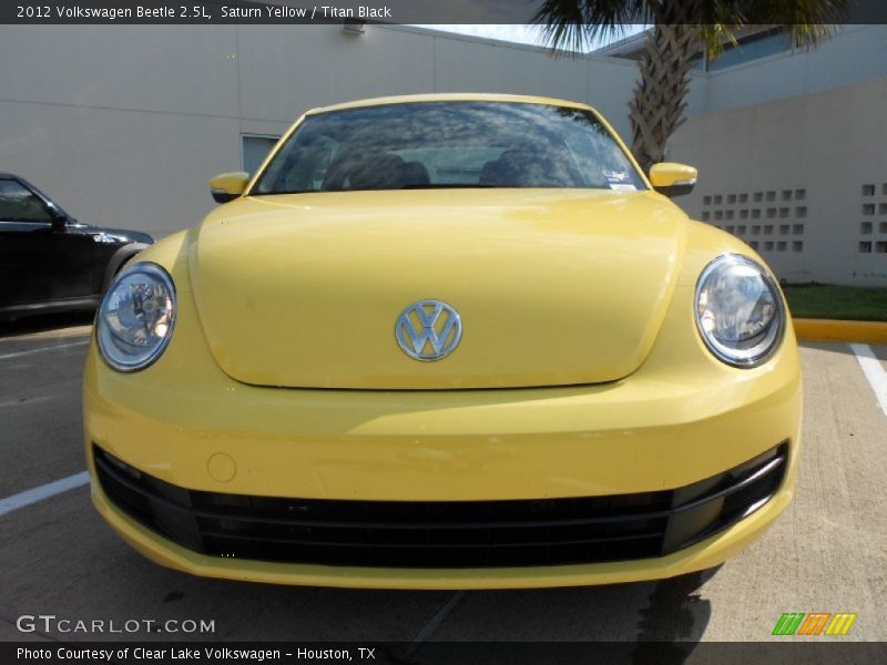 Saturn Yellow / Titan Black 2012 Volkswagen Beetle 2.5L