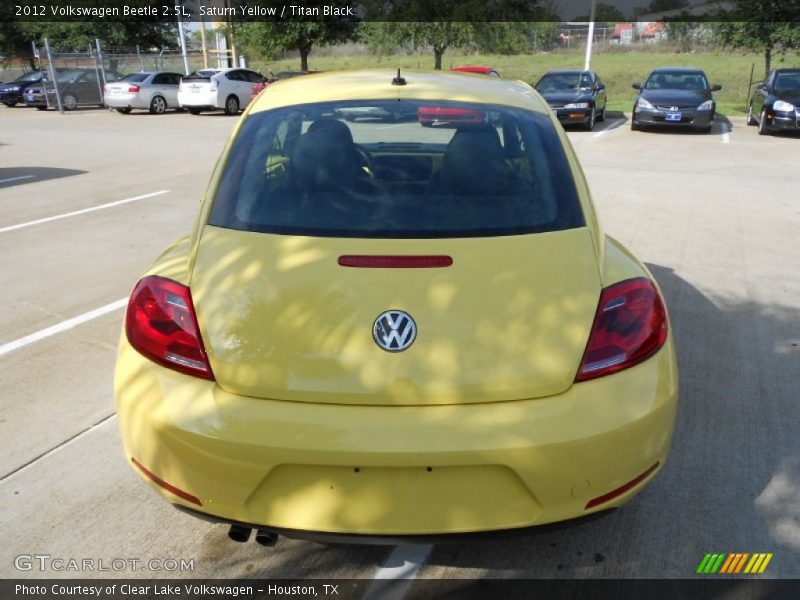 Saturn Yellow / Titan Black 2012 Volkswagen Beetle 2.5L