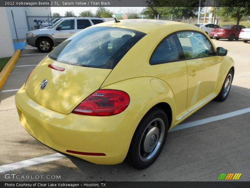Saturn Yellow / Titan Black 2012 Volkswagen Beetle 2.5L