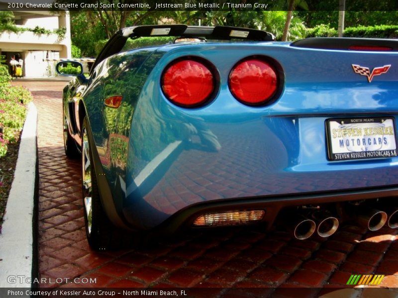 Jetstream Blue Metallic / Titanium Gray 2010 Chevrolet Corvette Grand Sport Convertible