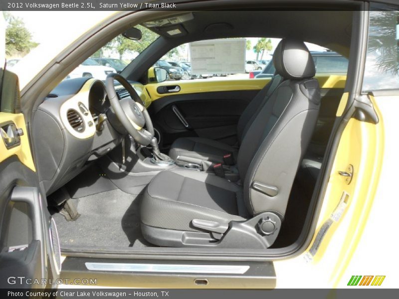 Saturn Yellow / Titan Black 2012 Volkswagen Beetle 2.5L