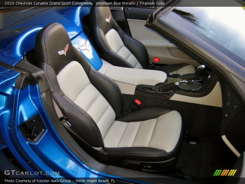  2010 Corvette Grand Sport Convertible Titanium Gray Interior