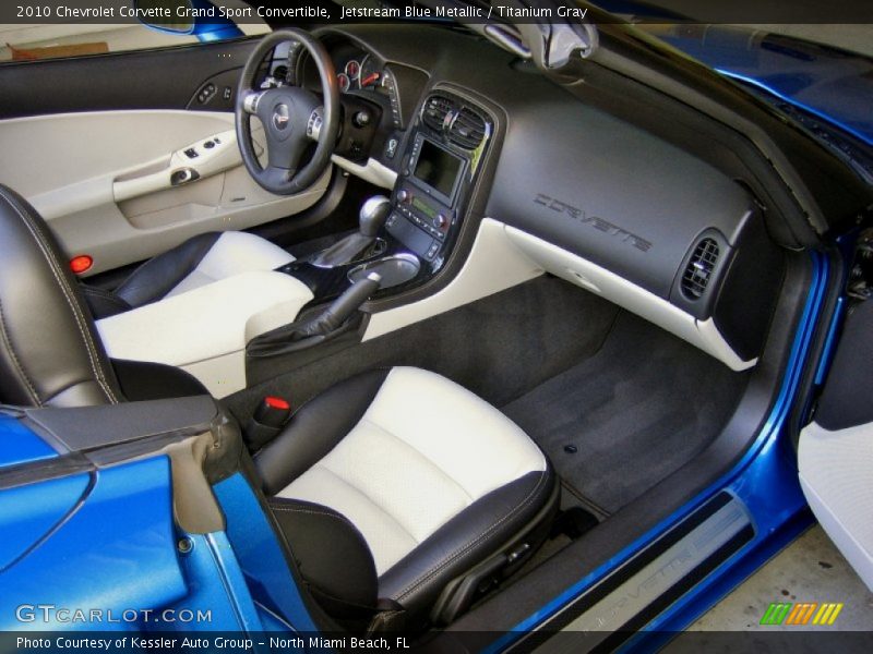  2010 Corvette Grand Sport Convertible Titanium Gray Interior