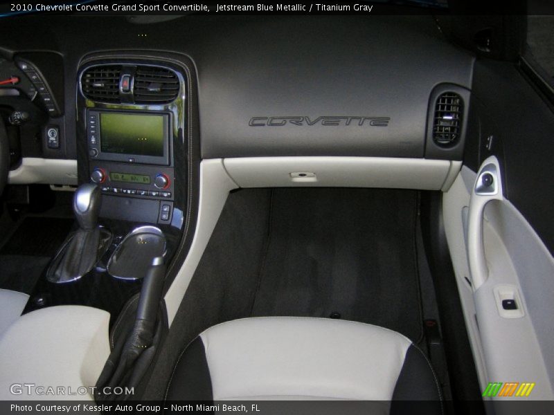 Jetstream Blue Metallic / Titanium Gray 2010 Chevrolet Corvette Grand Sport Convertible