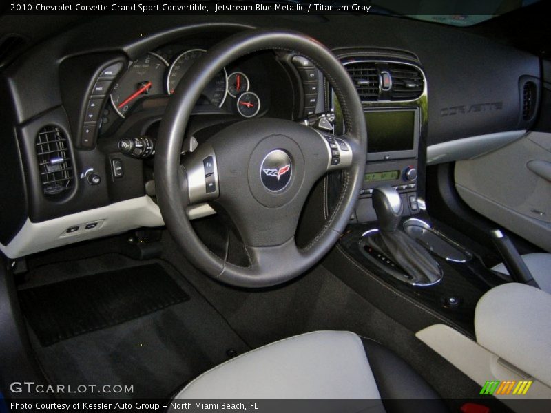  2010 Corvette Grand Sport Convertible Titanium Gray Interior