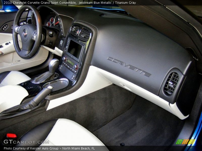 Jetstream Blue Metallic / Titanium Gray 2010 Chevrolet Corvette Grand Sport Convertible