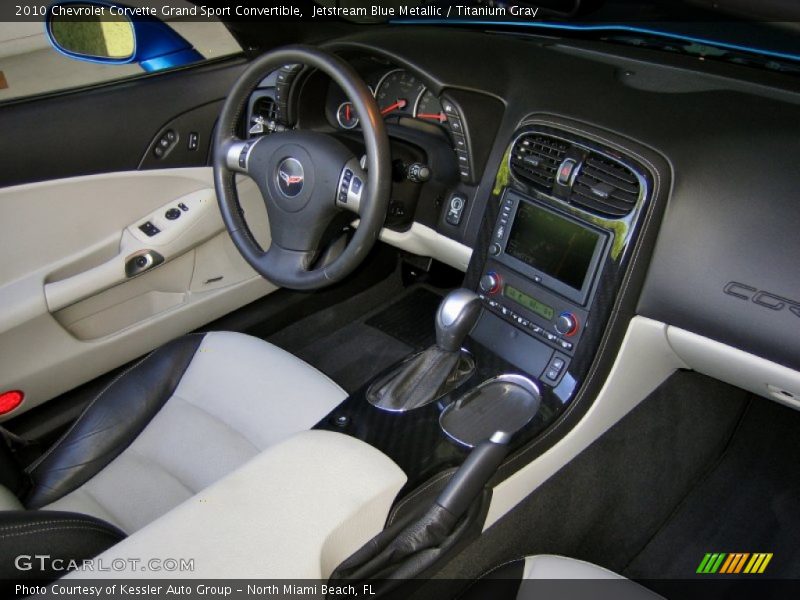Jetstream Blue Metallic / Titanium Gray 2010 Chevrolet Corvette Grand Sport Convertible