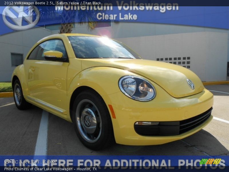 Saturn Yellow / Titan Black 2012 Volkswagen Beetle 2.5L