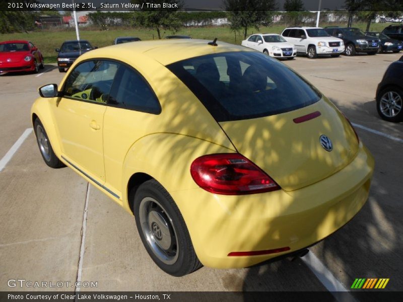 Saturn Yellow / Titan Black 2012 Volkswagen Beetle 2.5L