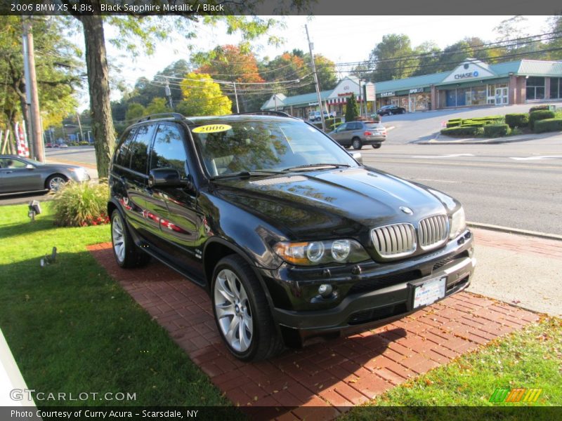 Black Sapphire Metallic / Black 2006 BMW X5 4.8is