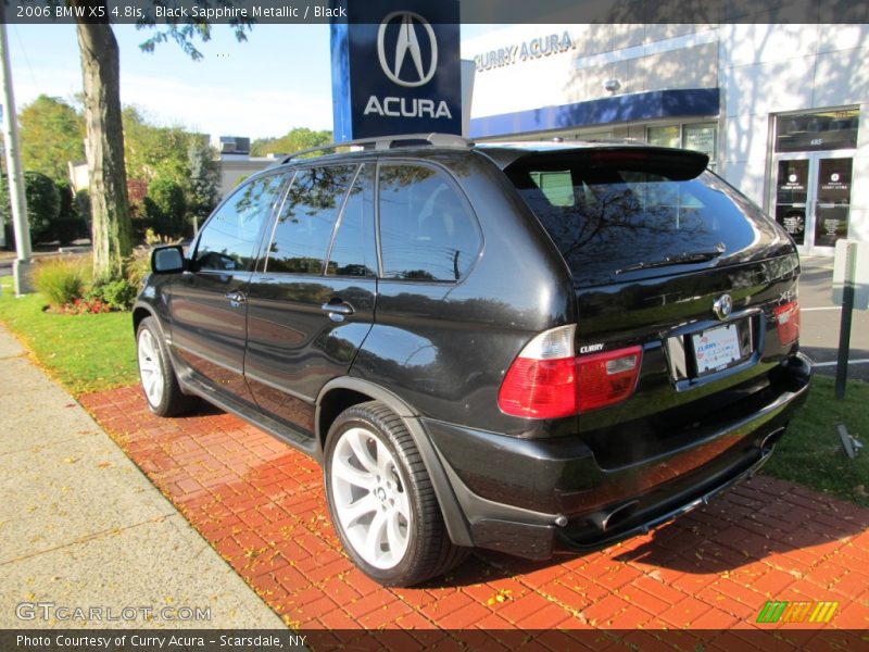 Black Sapphire Metallic / Black 2006 BMW X5 4.8is