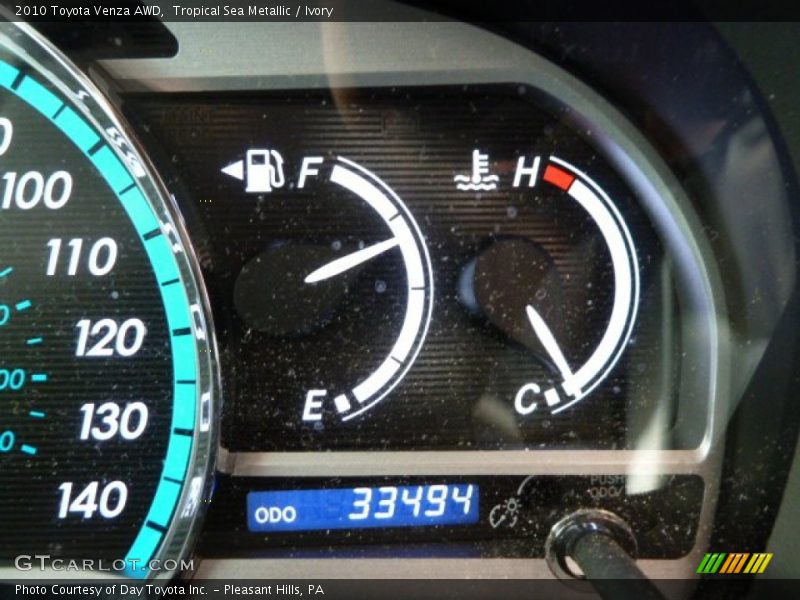 Tropical Sea Metallic / Ivory 2010 Toyota Venza AWD