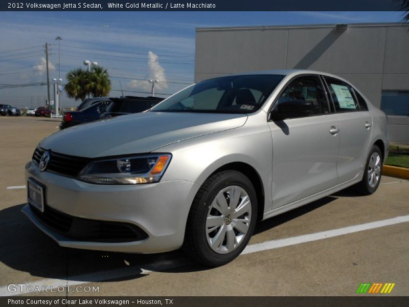 White Gold Metallic / Latte Macchiato 2012 Volkswagen Jetta S Sedan