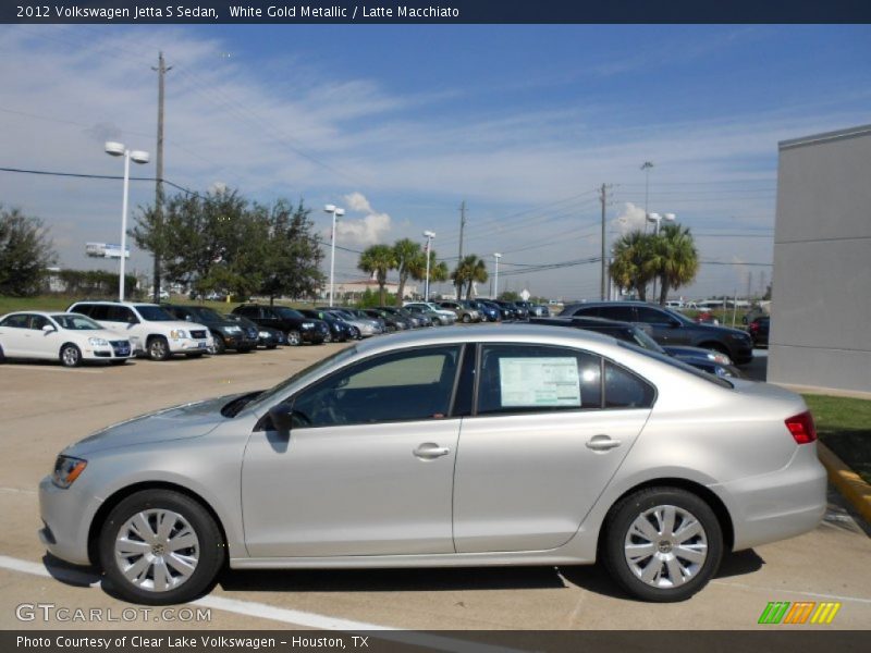  2012 Jetta S Sedan White Gold Metallic