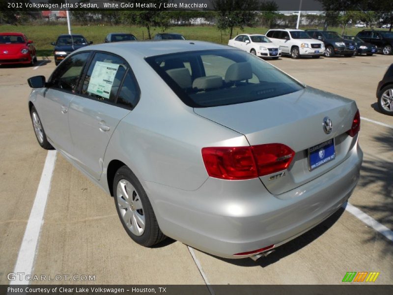 White Gold Metallic / Latte Macchiato 2012 Volkswagen Jetta S Sedan