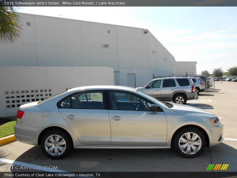 White Gold Metallic / Latte Macchiato 2012 Volkswagen Jetta S Sedan