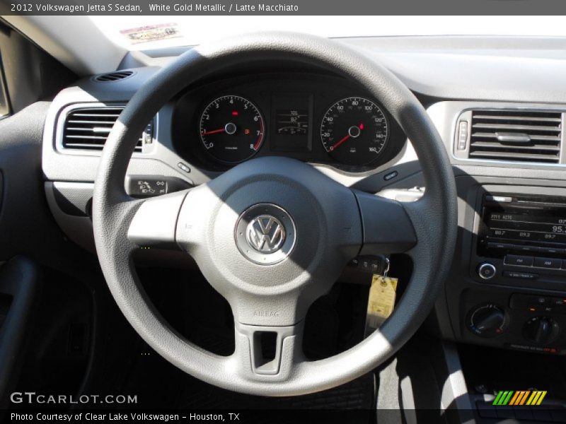 White Gold Metallic / Latte Macchiato 2012 Volkswagen Jetta S Sedan