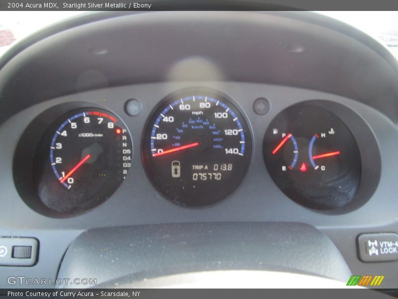 Starlight Silver Metallic / Ebony 2004 Acura MDX