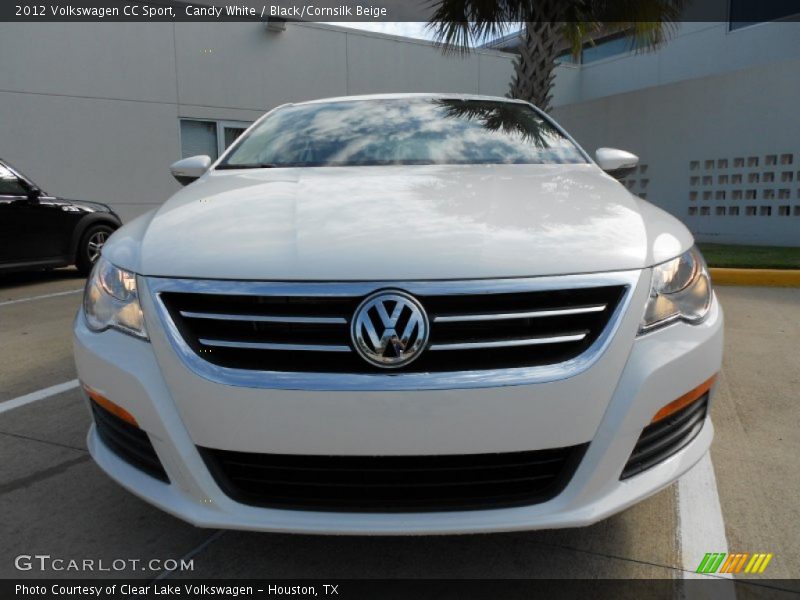 Candy White / Black/Cornsilk Beige 2012 Volkswagen CC Sport